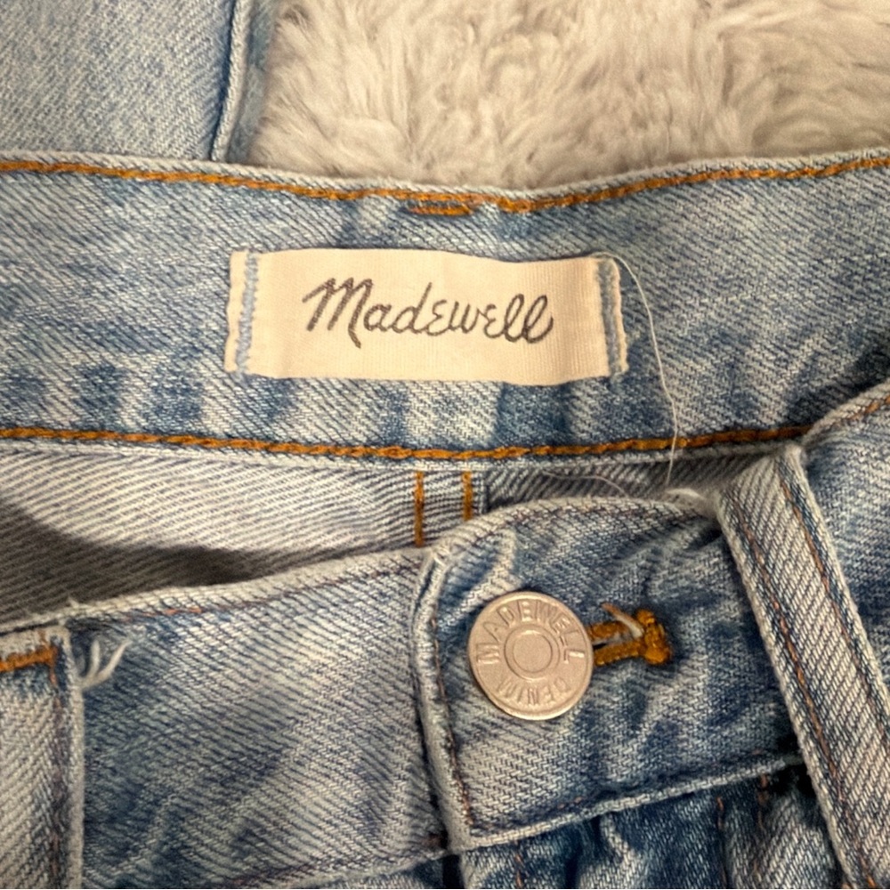 Madewell The Perfect Summer Jean High Rise Straight Leg Light Wash Denim Size 27 - Picture 7 of 10